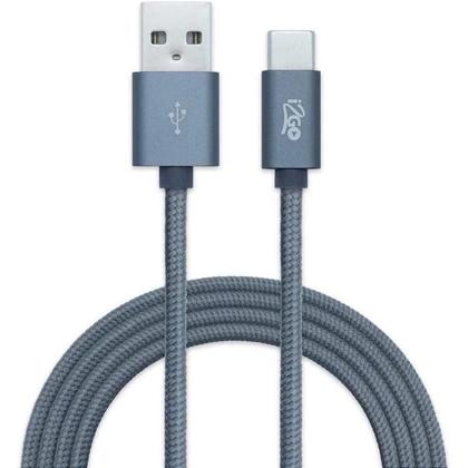 Imagem de Cabo Usb-a Para Usb-c I2go 2m 2,4a Nylon Trançado Chumbo