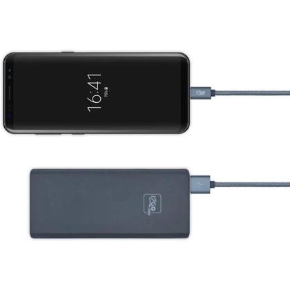 Imagem de Cabo Usb-a Para Usb-c I2go 2m 2,4a Nylon Trançado Chumbo