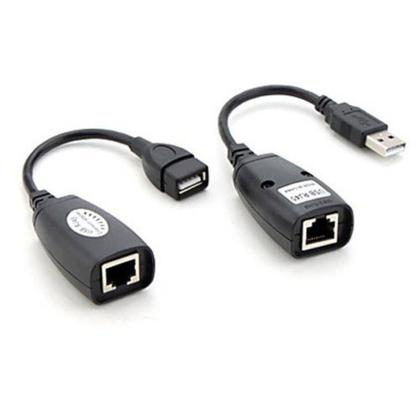 Imagem de Cabo Usb Adptador Extensor Rj45 Usb Via Cabo De Rede