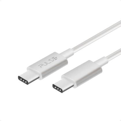 Imagem de Cabo USB-C 1.2 Metro velocidade de Transmissão 480mpbs Branco Pulse Multilaser - WI426