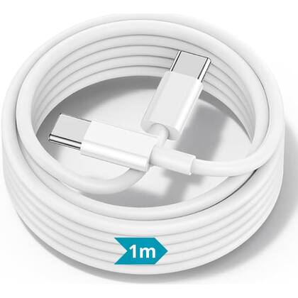 Imagem de Cabo USB-C 1m  Compatível com Smartphones e Dispositivos USB-C  Carregamento Rápido 60W