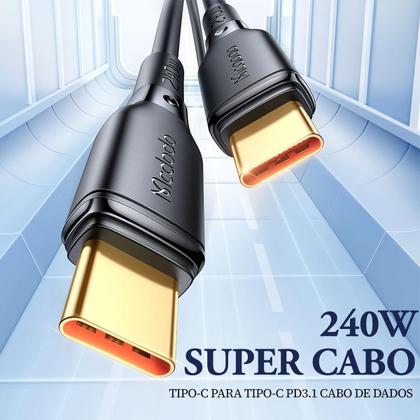 Imagem de Cabo Usb-c 3.1 Carregamento Rápido 1m 240w 48v 5a Mcdodo