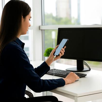 Imagem de Cabo USB-C 3m Carregamento Rápido para Celular