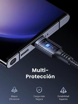 Imagem de Cabo Usb-C 60W 3A Pd 3.0 Tipo C Fast Charge Pixel 6A 7 6 Pro