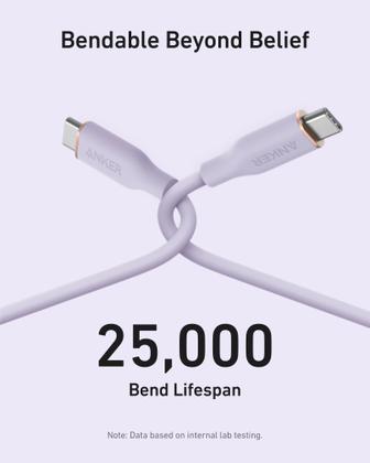 Imagem de Cabo USB C Anker PowerLine III Flow 240W para iPhone Série 16