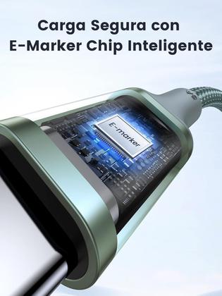 Imagem de Cabo Usb C Carregamento Rápido Pd 100W Sincronização Dados