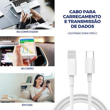 Imagem de Cabo Usb C Compatível com Lighting Turbo 2 Unidades