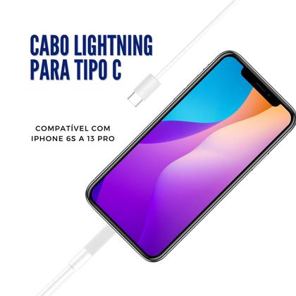 Imagem de Cabo Usb C Compatível com Lighting Turbo 2 Unidades