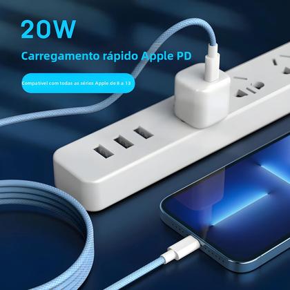 Imagem de Cabo USB C De Carregamento Rápido PD 20W Para iPhone 14 13 12 11 pro Max Mini XS XR iPad Tipo C Para