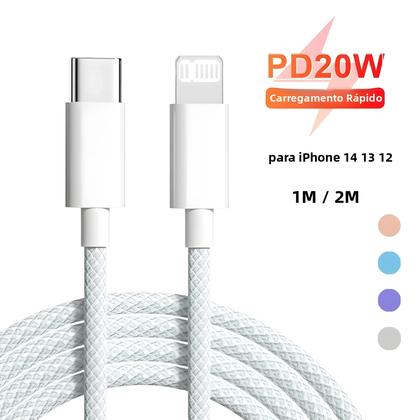 Imagem de Cabo USB C De Carregamento Rápido PD 20W Para iPhone 14 13 12 11 pro Max Mini XS XR iPad Tipo C Para