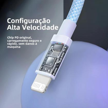 Imagem de Cabo USB C De Carregamento Rápido PD 20W Para iPhone 14 13 12 11 pro Max Mini XS XR iPad Tipo C Para