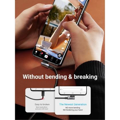 Imagem de Cabo USB C Em Ângulo Reto Carregamento Rápido 3.0 Cabo De Dados Para Samsung S9 S10 plus Ugreen