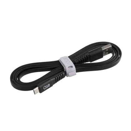 Imagem de Cabo USB-C I2GO 1,2m 2,4A PVC Flexível Flat Vermelho - I2GO Basic