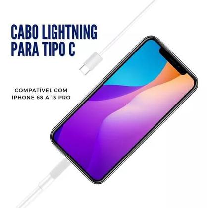 Imagem de Cabo Usb- C / Lightning Turbo P/ iPhone Pd Qc 20w 2m