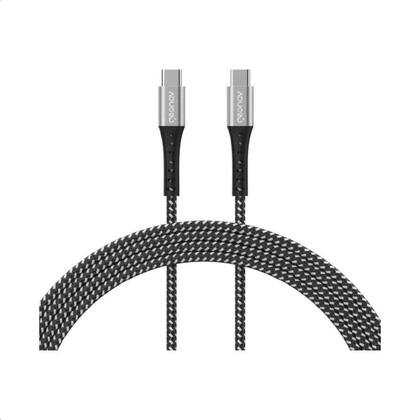 Imagem de Cabo USB-C P/ USB-C Carga Rápida Conector Aluminio