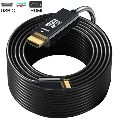 Imagem de Cabo USB C para HDMI 4K60HZ Thunderbolt 3/4 Galaxy S22 de 15 pés