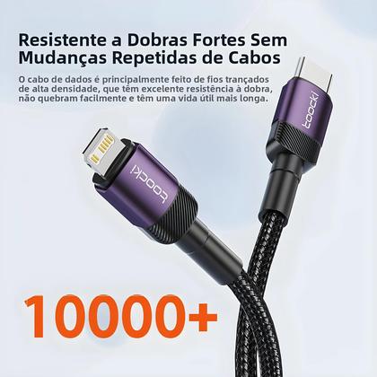 Imagem de Cabo USB C Para Lightning Com Carregamento Rápido PD 27W Para iPhone 14 13 pro Max iPad Air Cabo De