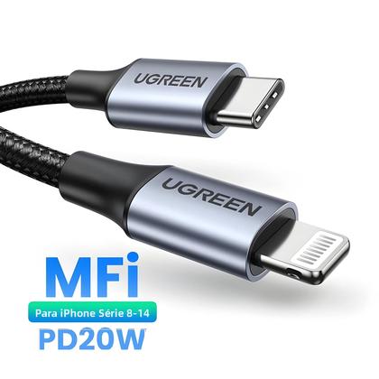 Imagem de Cabo USB C Para Lightning De Carregamento Rápido 20W PD Para iPhone 14 13 12 pro Max iPad UGREEN