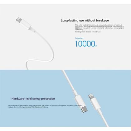 Imagem de Cabo USB C Para Lightning De Carregamento Rápido Para iPhone 14 13 12 11 pro Max XS XR iPad Xiaomi