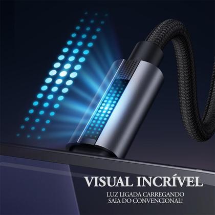 Imagem de Cabo Usb-c Para Lightning Led 1m Pd 36W Carga Rápida