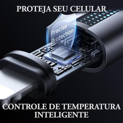 Imagem de Cabo Usb-c Para Lightning Led 1m Pd 36W Carga Rápida
