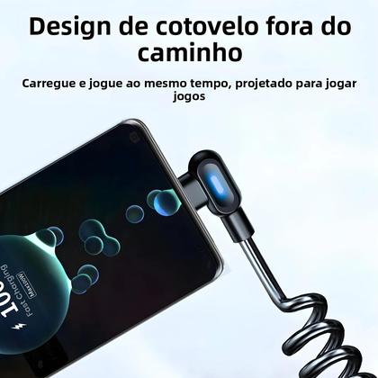 Imagem de Cabo USB C Para Tipo C De Carregamento Rápido 6A Com Conector Duplo Para iPhone pro Samsung Xiaomi