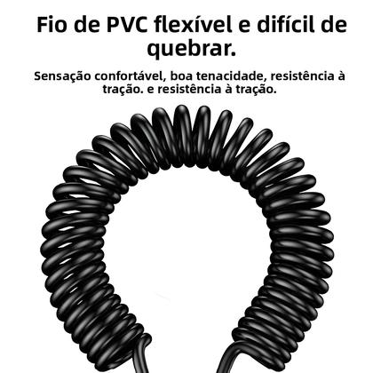 Imagem de Cabo USB C Para Tipo C De Carregamento Rápido 6A Com Conector Duplo Para iPhone pro Samsung Xiaomi