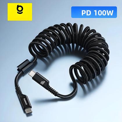 Imagem de Cabo USB C Para Tipo C De Carregamento Rápido De 100W Para iPhone 15, iPad, MacBook Pro, Cabo