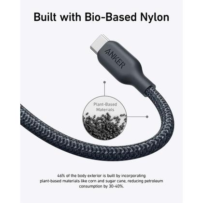 Imagem de Cabo USB-C para USB-C Bio Braided de 0,9m (3ft) 240W A80E5 - Anker