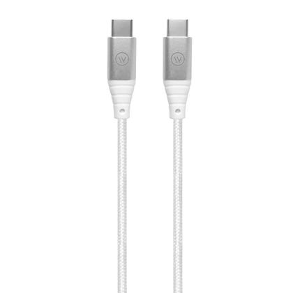 Imagem de Cabo USB-C para USB-C Hard Cable em Poliéster Branco - iWill