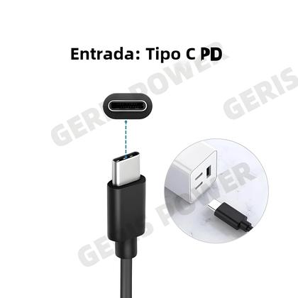 Imagem de Cabo USB-C PD para DC - Conversor de Adaptador de Alimentação Universal