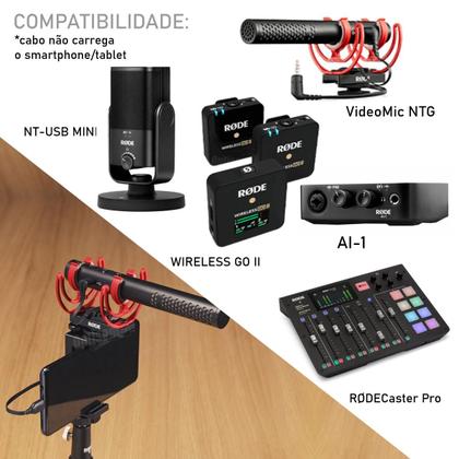 Imagem de Cabo Usb-c Rode Sc16 Para Usar Microfone Wireless Go Ii Videomic Ntg com Samsung Motorola