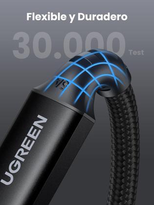 Imagem de Cabo USB C tipo C UGREEN 100W ( 1 Metro ) carregamento rápido PD 20V 5A 480 Mbps suporta 60W 45W 25W