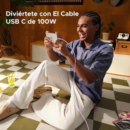 Imagem de Cabo Usb C Ugreen 100W Pd Carregamento Rápido 2 Metro (Roxo)