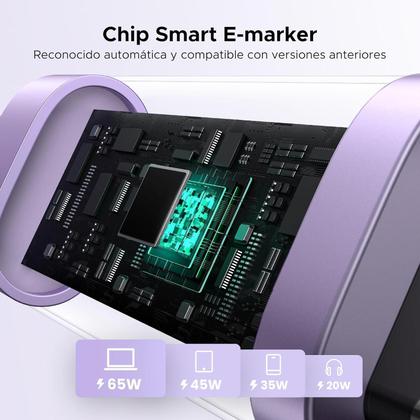 Imagem de Cabo Usb C Ugreen 100W Pd Carregamento Rápido 2 Metro (Roxo)