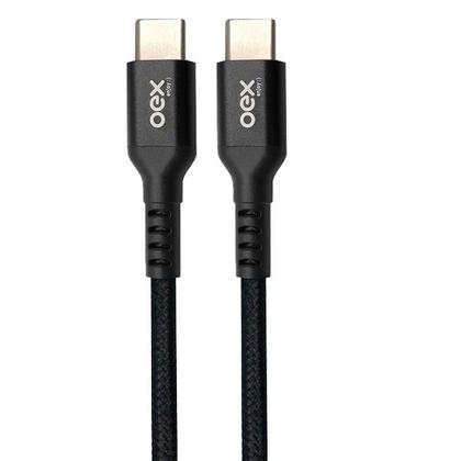 Imagem de Cabo USB-C X USB-C FLAT 1M 30W OEX CE208 Preto