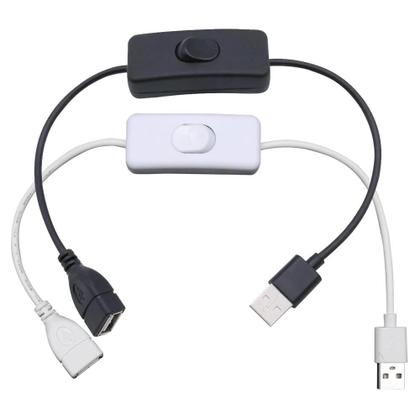 Imagem de Cabo USB Com Interruptor Liga/Desliga Extensão Para Dispositivos De Fonte De Alimentação USB Para