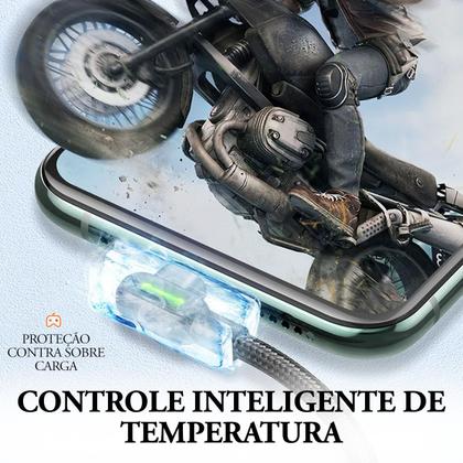 Imagem de Cabo Usb Com Led Carregador Para Lightning 2 Metros 90º Mcdodo