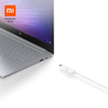 Imagem de Cabo USB com saída dupla Tipo C e micro USB 30cm Xiaomi - Branco
