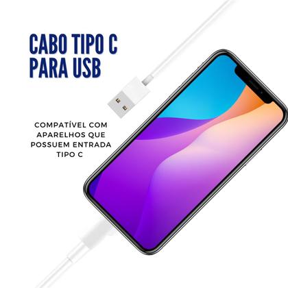 Imagem de Cabo USB Dados Carga Tipo Carregador 1 Metro Reforçado