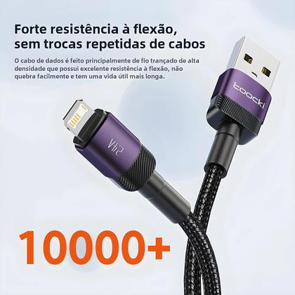 Imagem de Cabo USB de Alumínio para iPhone e iPad - Carregamento Rápido