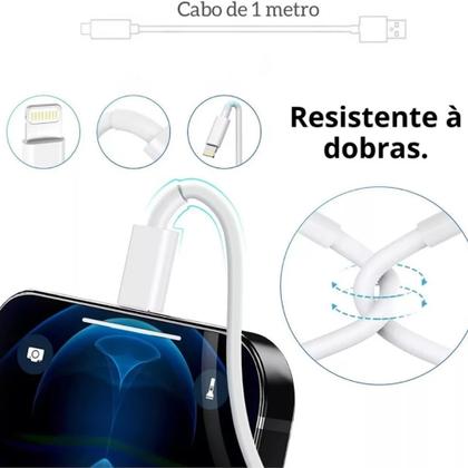 Imagem de Cabo Usb De Dados Para Carregador Compativel iPhone 6 7 8 Plus S X Xr Xs 11 11 12 13 14