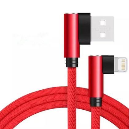 Imagem de Cabo USB De Sincronização Em Ângulo Para Apple iPhone 12 11 pro XS MAX XR 5S 6S 7 8 plus iPad Mini