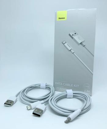 Imagem de Cabo USB Duplo Baseus 2.4a 1/5 Metros