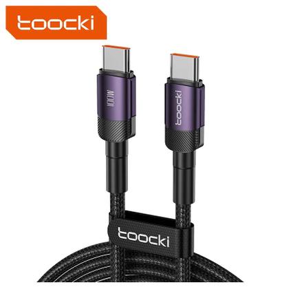 Imagem de Cabo Usb Duplo Tipo-c Pd 100w 5a 1m PD Transmissão de dados 480Mbps