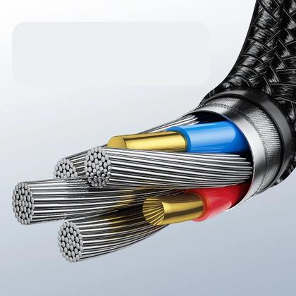 Imagem de Cabo Usb Duplo Tipo-c Pd 100w 5a 1m PD Transmissão de dados 480Mbps