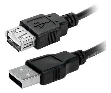 Imagem de Cabo Usb Extensor 2.0 Extensão 1,5 Metros Macho Fêmea Cor Preto