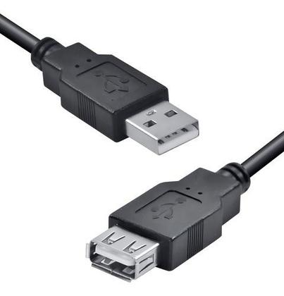 Imagem de Cabo Usb Extensor 2.0 Extensão 1,5 Metros Macho Fêmea Cor Preto