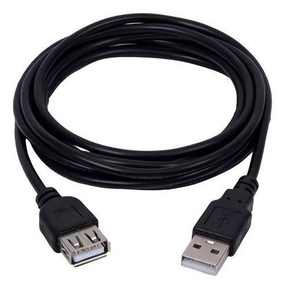 Imagem de Cabo Usb Extensor 2.0 Extensão 1,5 Metros Macho Fêmea Cor Preto