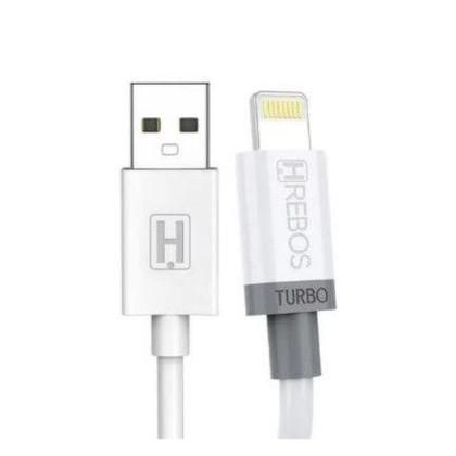 Imagem de Cabo USB Lightning Emborrachado Fast 3.1A 1,2m Hrebos HS-70